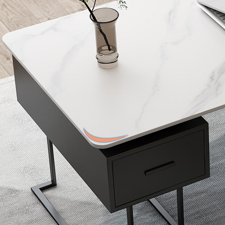 Rectangle Sintered Stone Working Desk Modern Office Table with Drawer