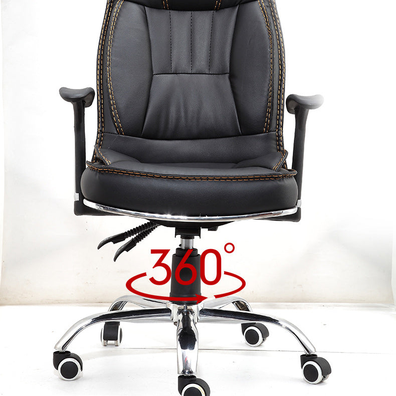 Black Contemporary Executive Chair Upholstered Managers Chair