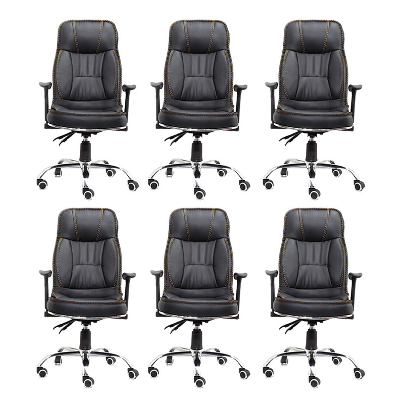 Black Contemporary Executive Chair Upholstered Managers Chair