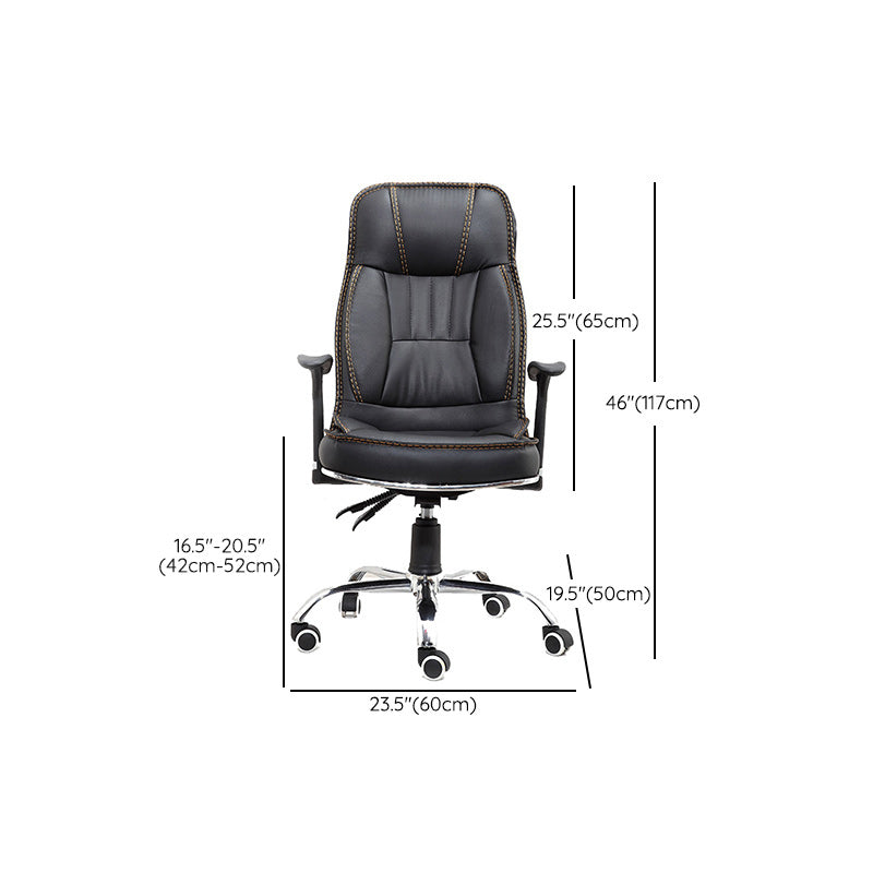 Black Contemporary Executive Chair Upholstered Managers Chair