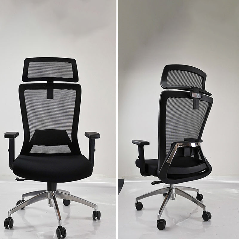 Modern Desk Chair Mesh Computer Chair Adjustable Chair in Black