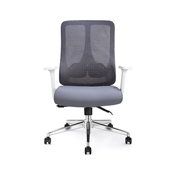 Fixed Arms Office Chair Microfiber Desk High Back Chair Breathable AirGrid Lumbar Support