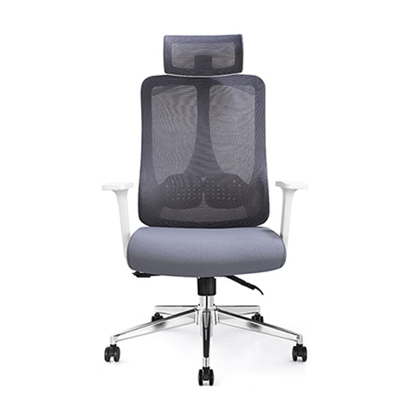 Fixed Arms Office Chair Microfiber Desk High Back Chair Breathable AirGrid Lumbar Support