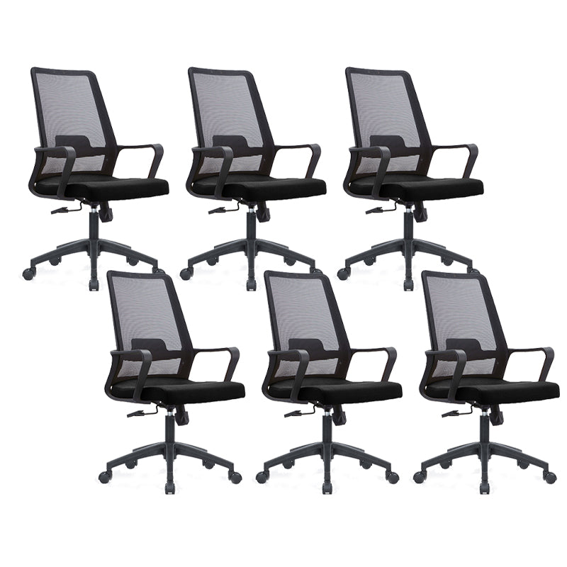 Contemporary Breathable Air Grid Office Chair Microfiber Task High Back Chair