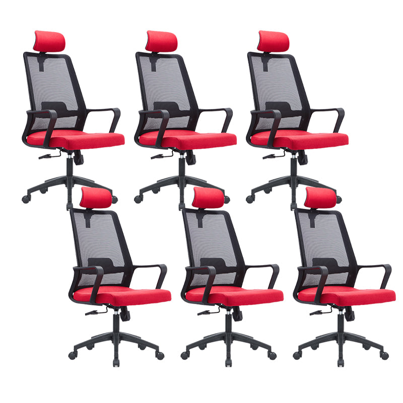 Contemporary Breathable Air Grid Office Chair Microfiber Task High Back Chair