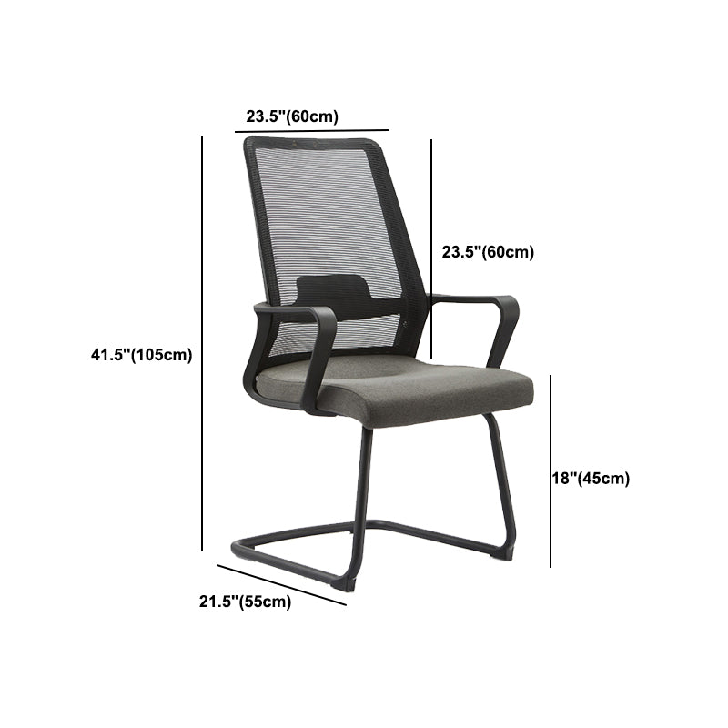 Contemporary Breathable Air Grid Office Chair Microfiber Task High Back Chair