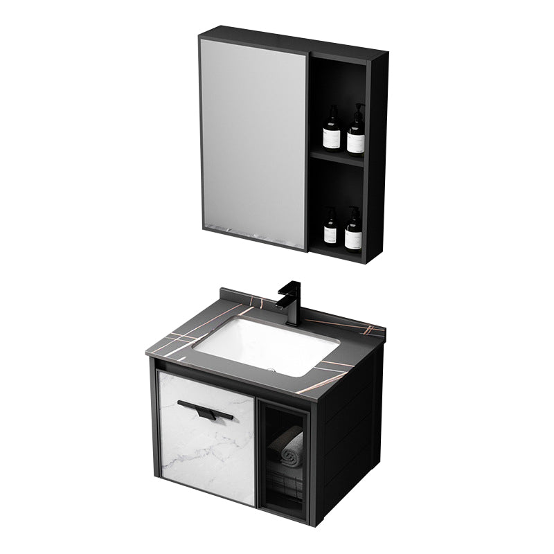 Modern Bathroom Vanity Set Aluminum Single-Sink Bathroom Vanity