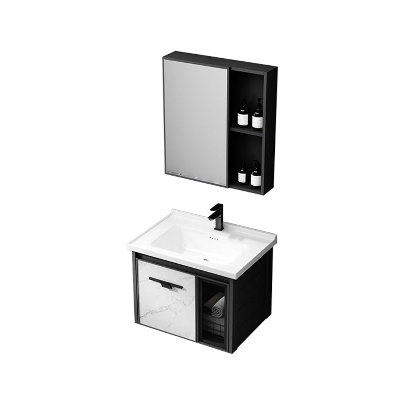 Modern Bathroom Vanity Set Aluminum Single-Sink Bathroom Vanity