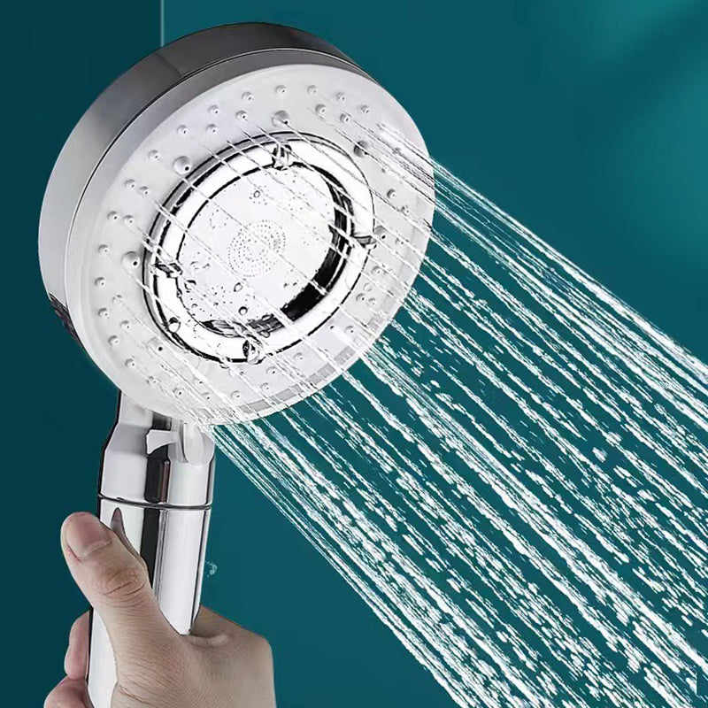 Modern Handheld Shower Head Adjustable Spray Pattern Shower Head in Stainless Steel