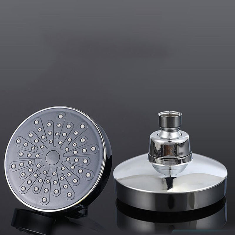 Round Fixed Shower Head Traditional Style Metal 5-inch Fixed Shower Head