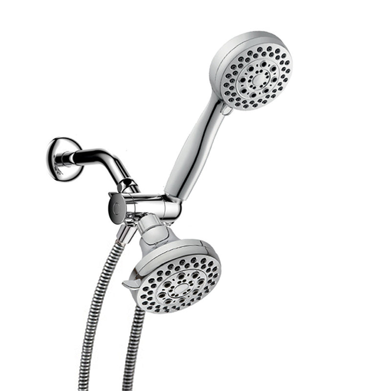 Traditional Dual Shower Heads Home Metal Round Shape Dual Shower