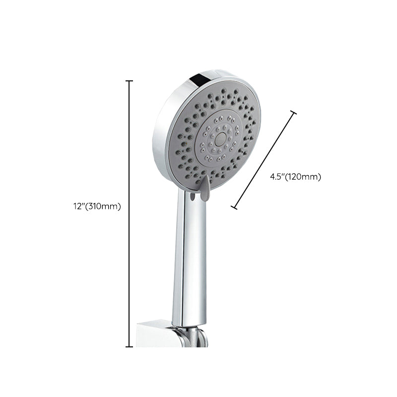 Modern Style Round Handheld Shower Bathroom Metal Wall Mounted Hand Shower