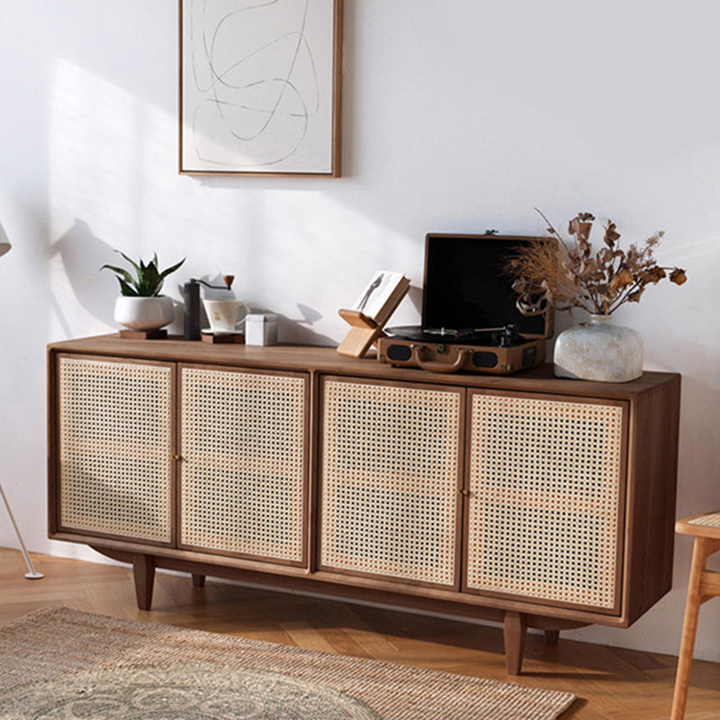 Home Storage Sideboard Modern Wooden  Sideboard Cabinet with Doors