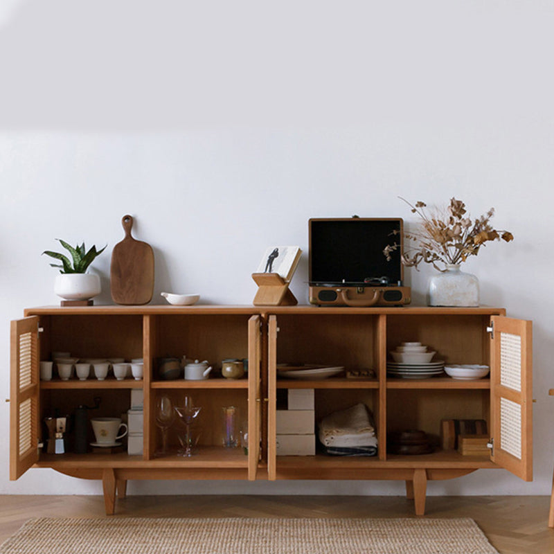 Home Storage Sideboard Modern Wooden  Sideboard Cabinet with Doors