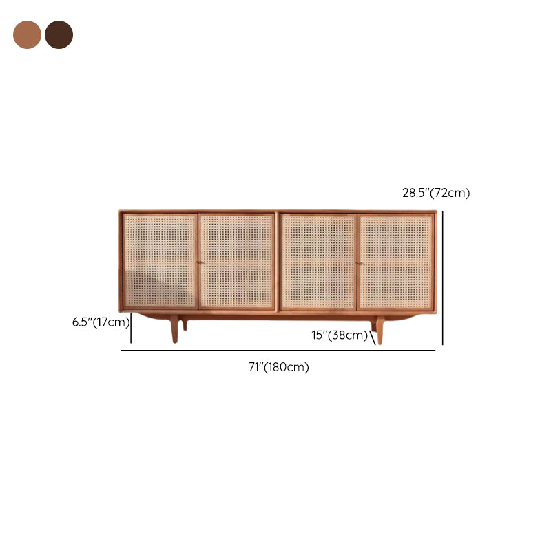 Home Storage Sideboard Modern Wooden  Sideboard Cabinet with Doors