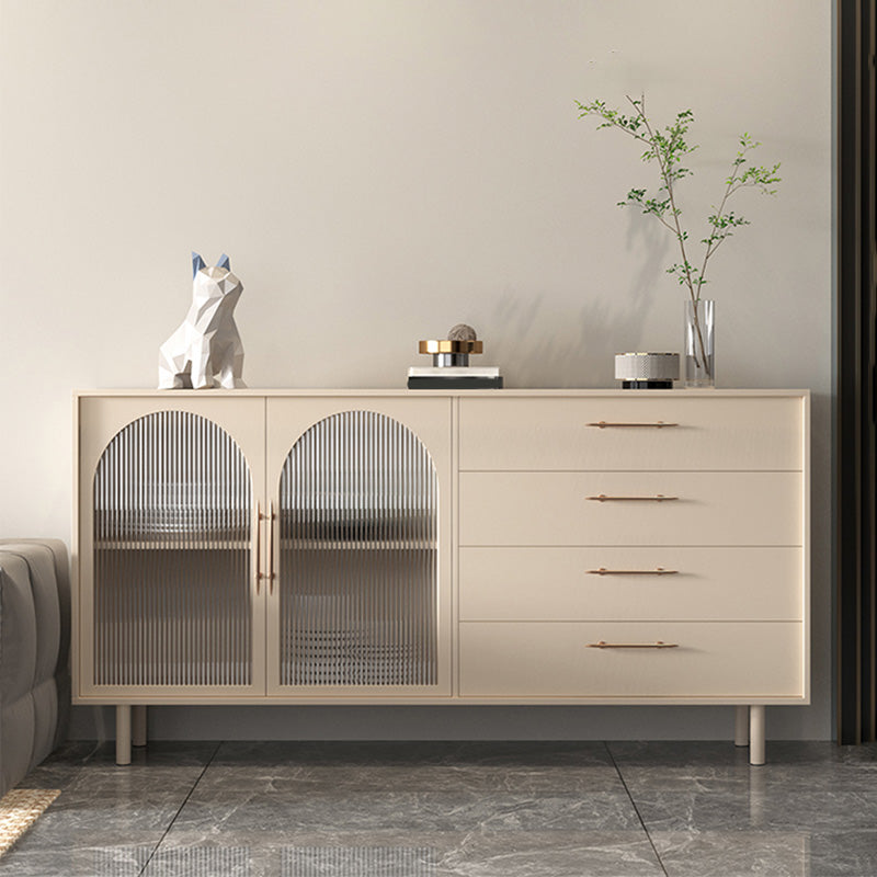 Luxury Style Side Board Sintered Stone Home Storage Sideboard with Drawers and Door