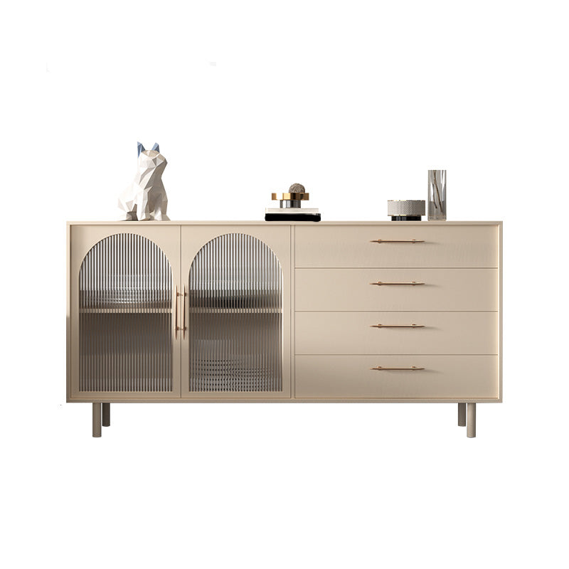 Luxury Style Side Board Sintered Stone Home Storage Sideboard with Drawers and Door