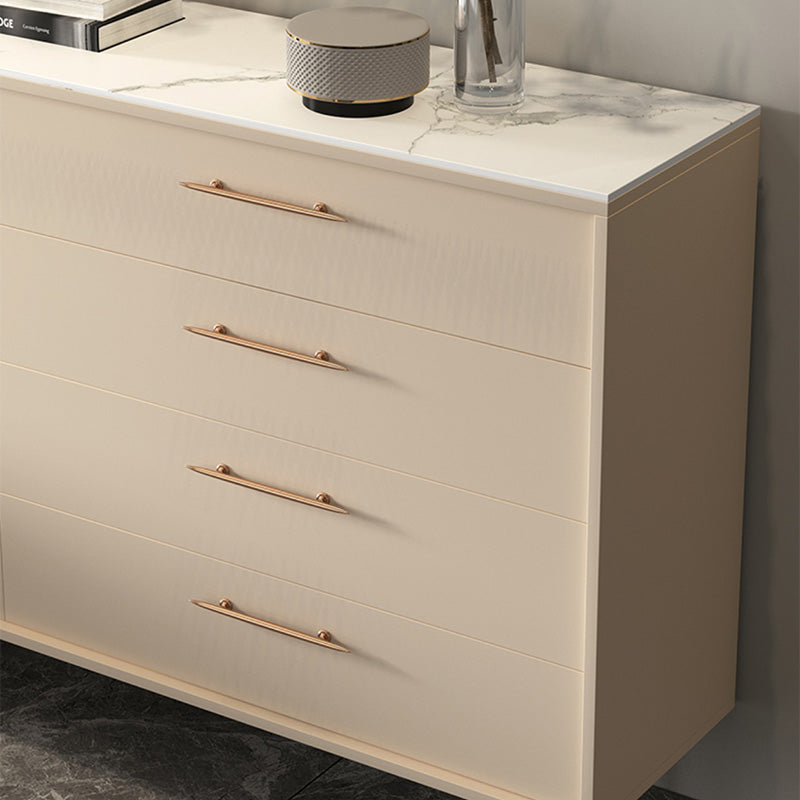 Luxury Style Side Board Sintered Stone Home Storage Sideboard with Drawers and Door