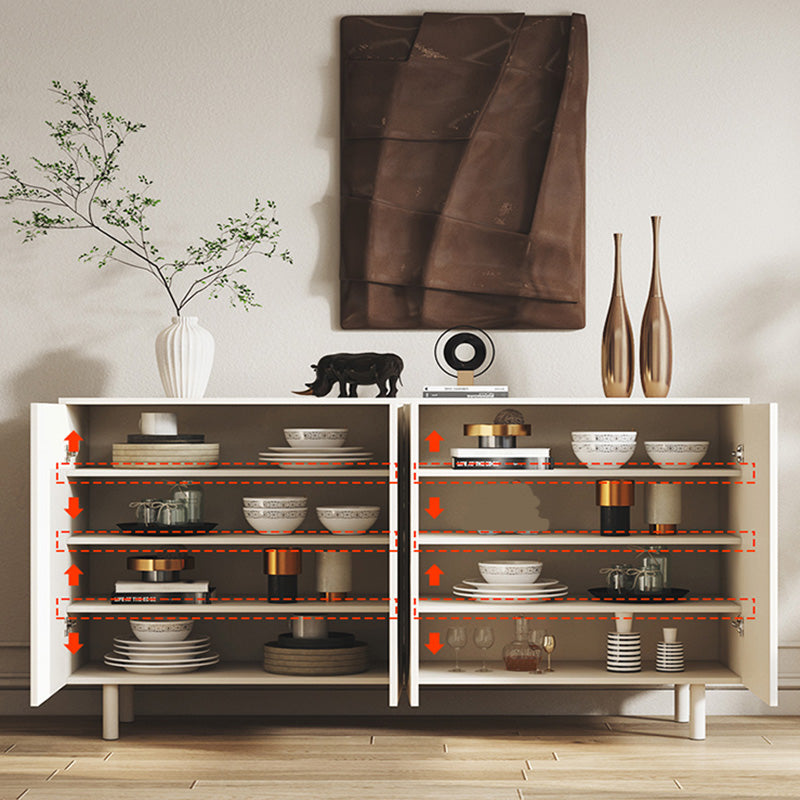 Modern Style Rectangle Sideboard Wooden Dining Sideboard with Doors