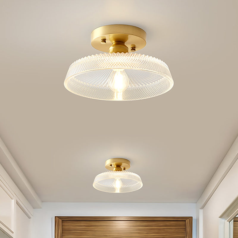 1 luminaire de plafond léger avec bol / grange / ombre de fleur