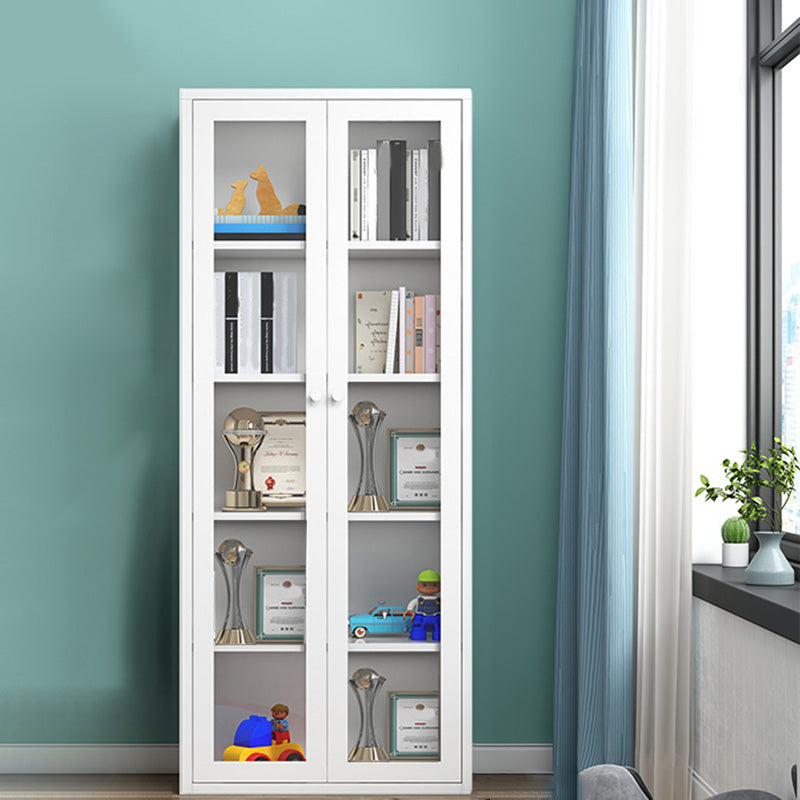 Modern Display Stand Steel Display Cabinet with Adjustable Interior Shelves