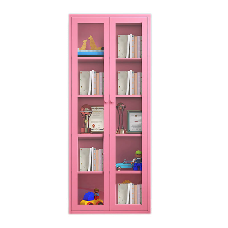 Modern Display Stand Steel Display Cabinet with Adjustable Interior Shelves