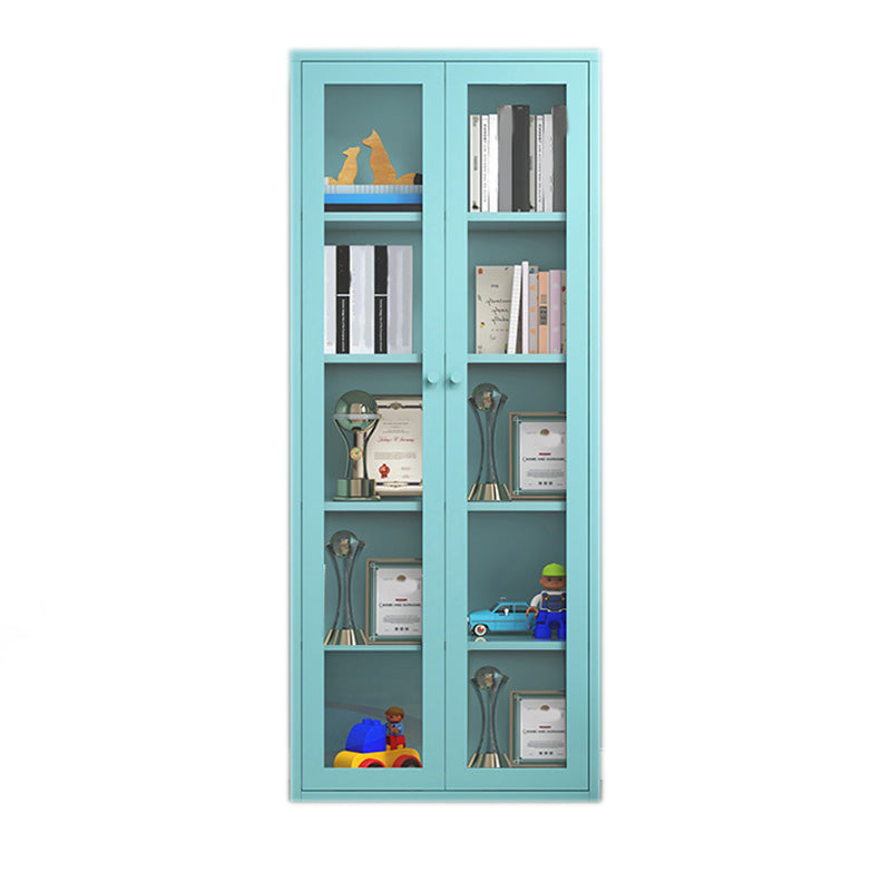 Modern Display Stand Steel Display Cabinet with Adjustable Interior Shelves