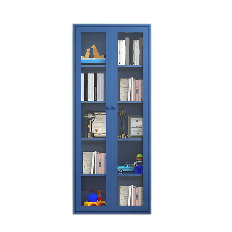 Modern Display Stand Steel Display Cabinet with Adjustable Interior Shelves