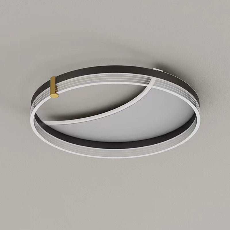 LED Modern Ceiling Light Black Flush Mount Lighting for Hallway