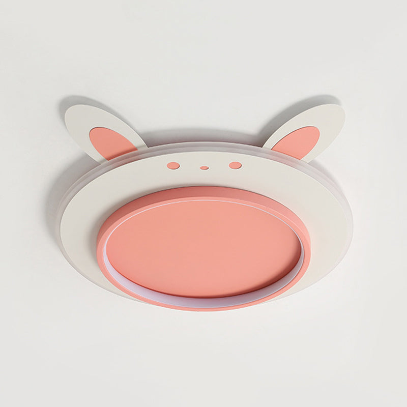 Contemporary Flush Mount Lighting LED Pink Ceiling Light for Foyer