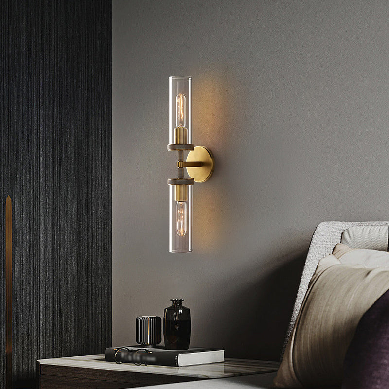 Industrial Metal Wall Sconce Cylinder Shape Wall Lamps for Living Room