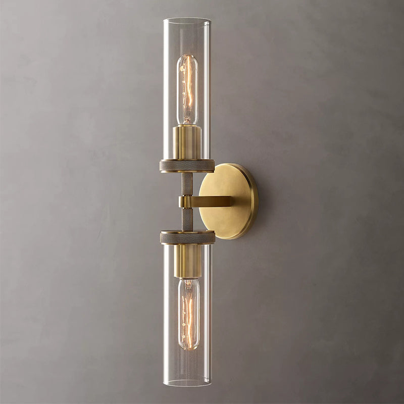 Industrial Metal Wall Sconce Cylinder Shape Wall Lamps for Living Room