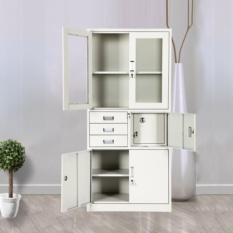 Vertical Filing Cabinet Contemporary Silver File Cabinet with Lock and Storage