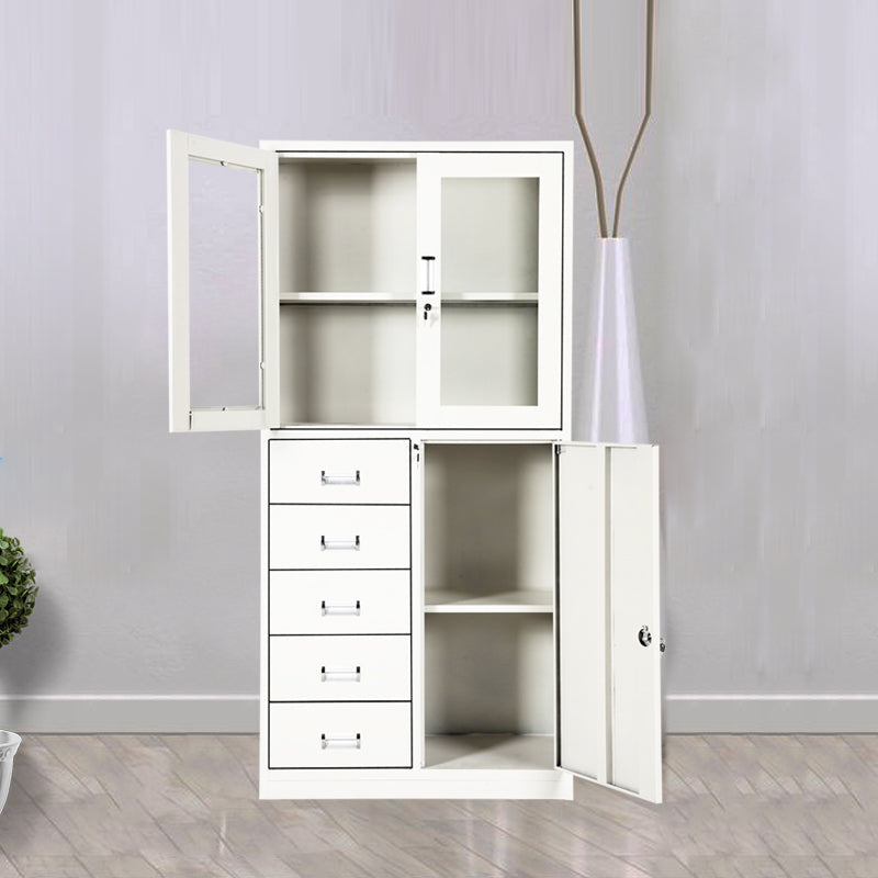 Vertical Filing Cabinet Contemporary Silver File Cabinet with Lock and Storage