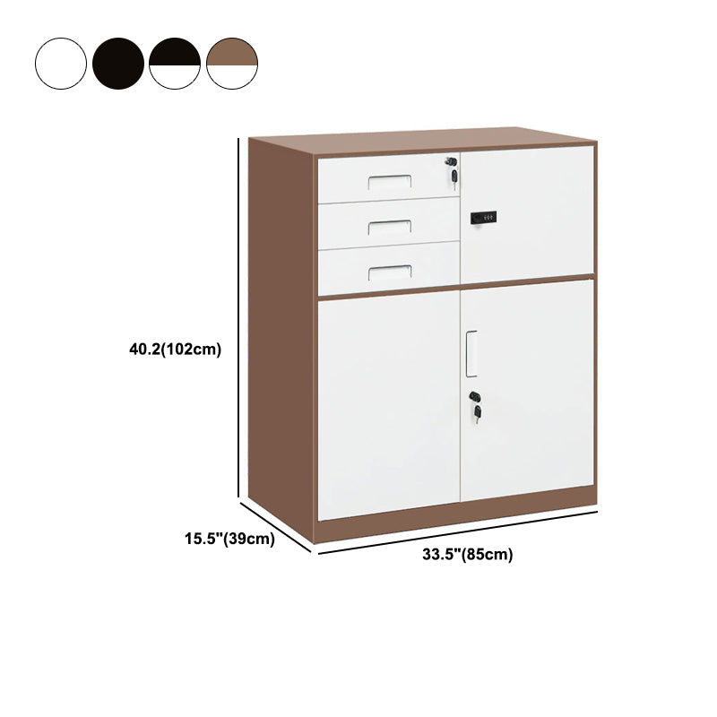 Metal Filing Cabinet Fire-Resistant File Cabinet with Drawers