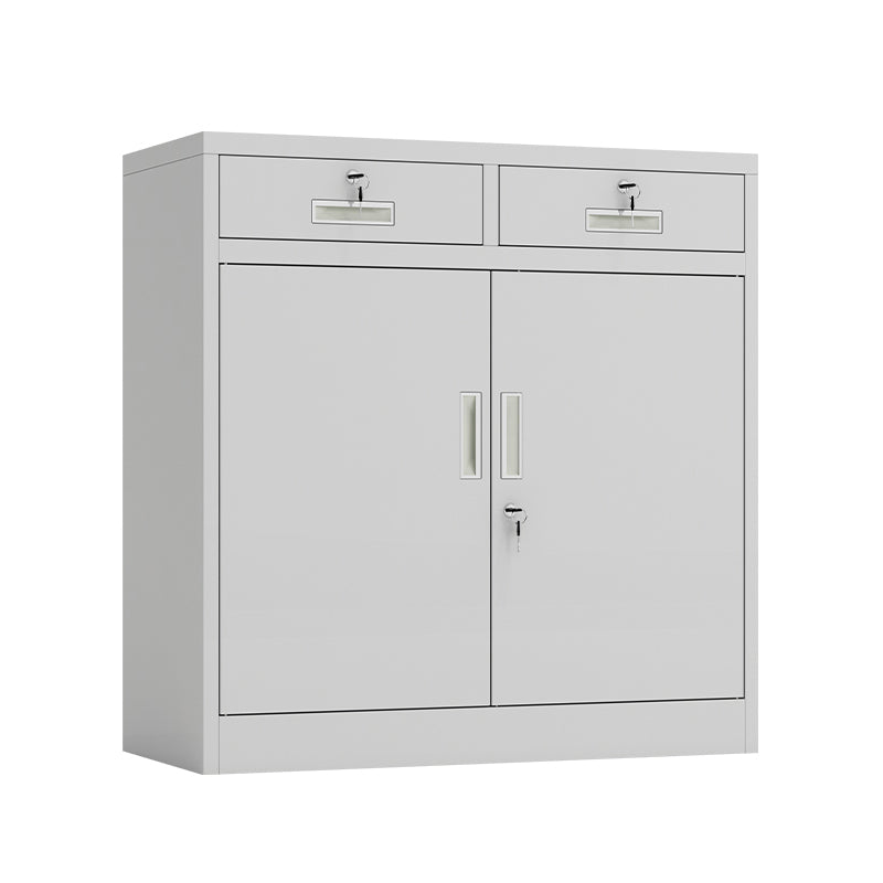 Steel Filing Cabinet Contemporary Silver File Cabinet with Lock and Storage