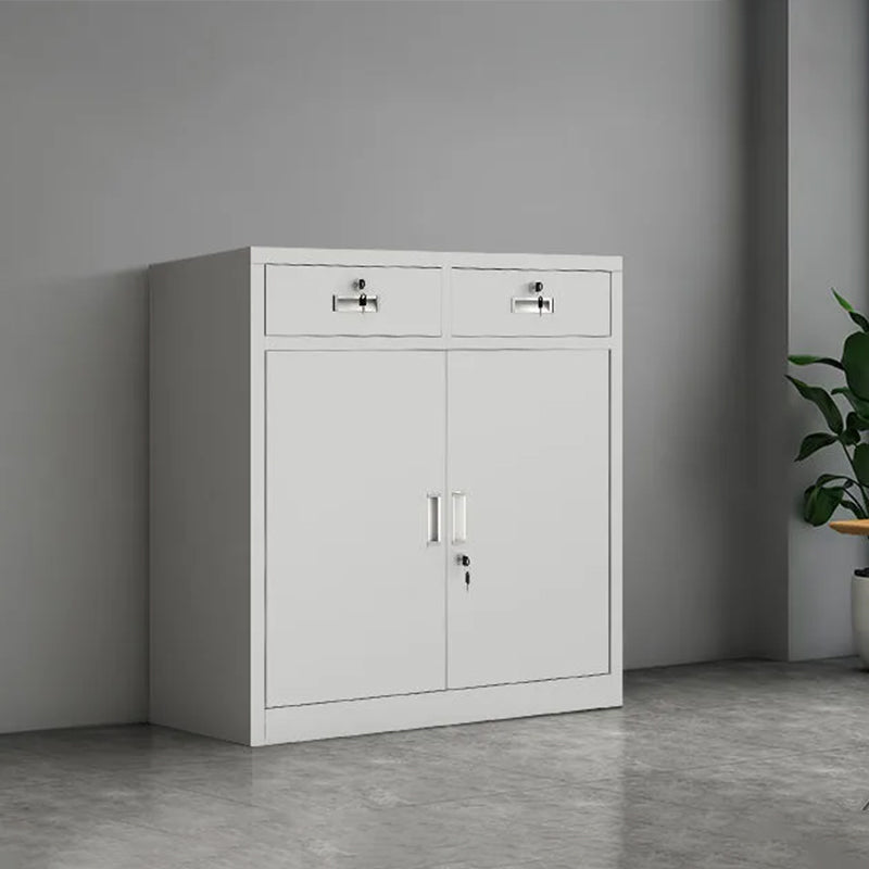 Steel Filing Cabinet Contemporary Silver File Cabinet with Lock and Storage