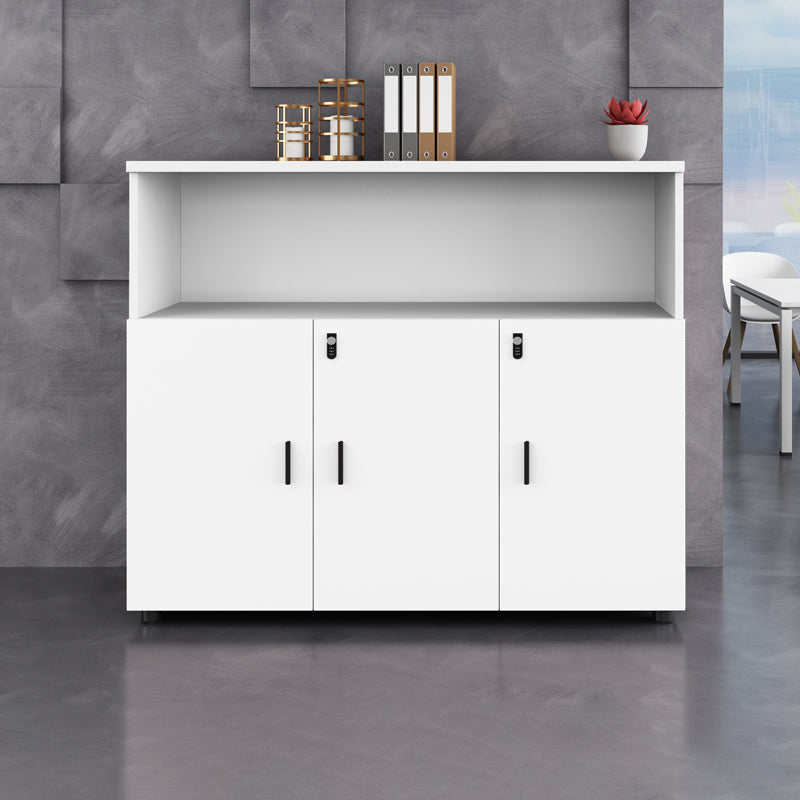 Wood Filing Cabinet Contemporary File Cabinet with Lock and Roll-out Shelves