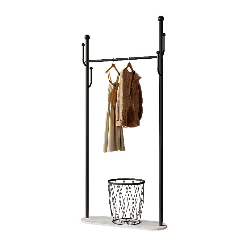 Gorgeous Coat Rack Coat Hooks Metal Storage Basket Coat Rack with Castors