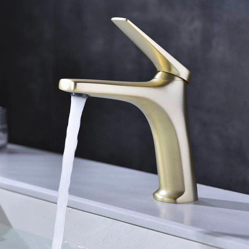 Contemporary Copper Vessel Faucet Lever Handles Low Arc Vessel Faucet