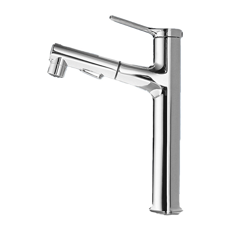 Pull-out Basin Faucets Single Handle Bathroom Faucet 1 Hole Vanity Sink Faucet