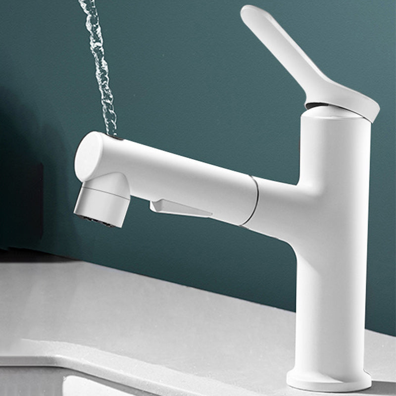 Pull-out Basin Faucets Single Handle Bathroom Faucet 1 Hole Vanity Sink Faucet