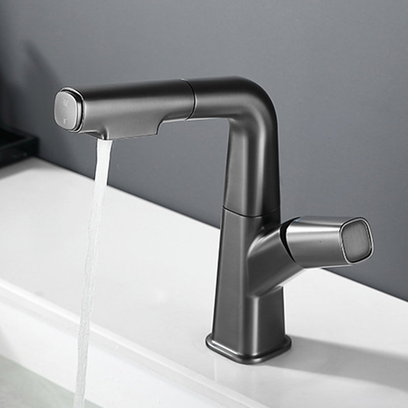 Modern Vessel Faucet Brass Lever Handles Swivel Spout Vessel Sink Bathroom Faucet