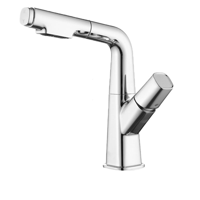 Modern Vessel Faucet Brass Lever Handles Swivel Spout Vessel Sink Bathroom Faucet