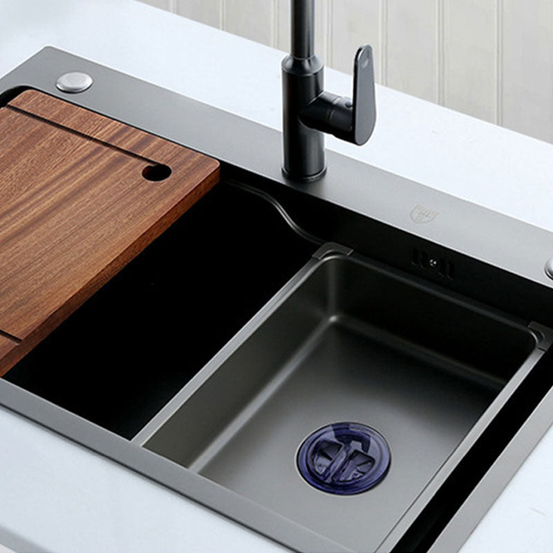 Modern Kitchen Sink Stainless Steel with Drain Assembly and Strainer Workstation Sink