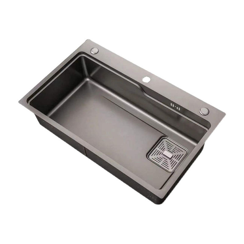 Modern Kitchen Sink Stainless Steel with Drain Assembly and Strainer Workstation Sink