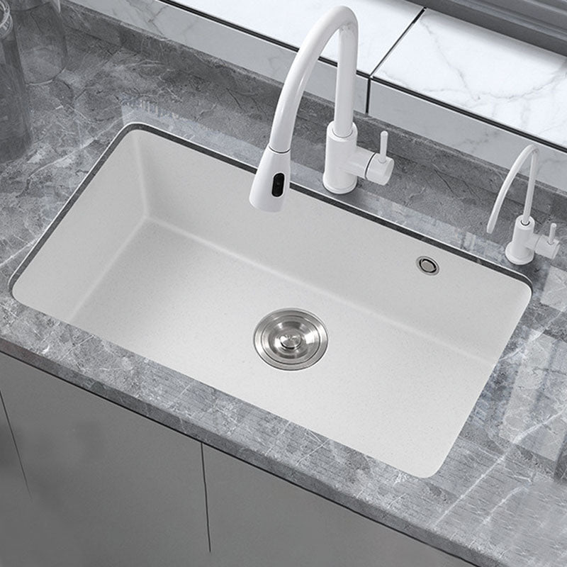 Modern Kitchen Sink Quartz with Accessories and Faucet Drop-In Workstation Sink