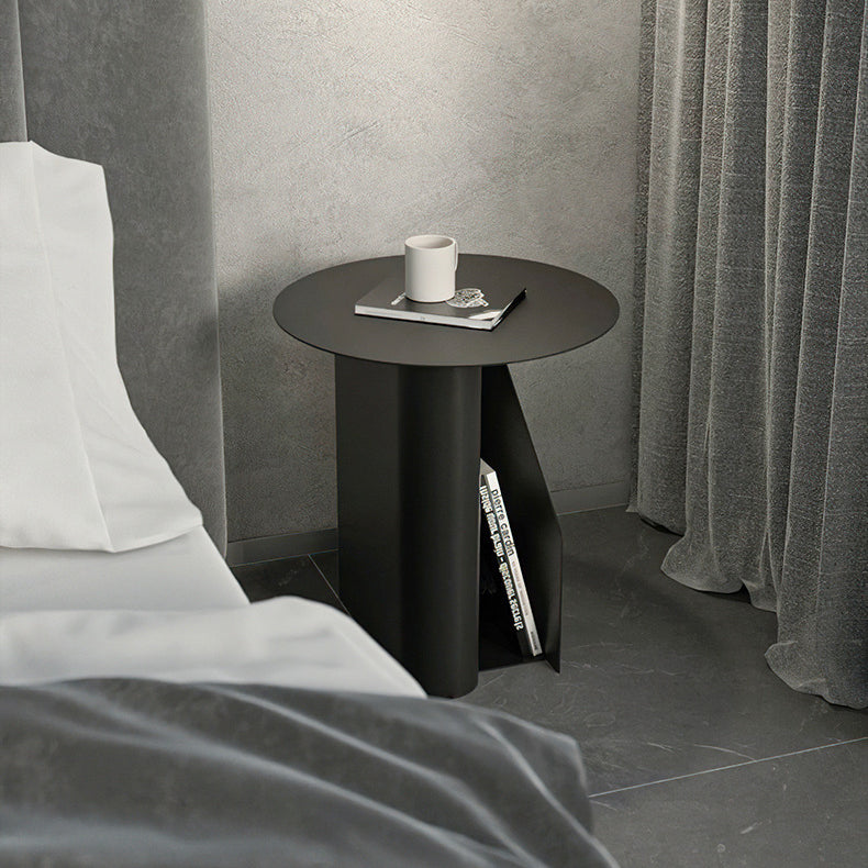 Metal Bed Nightstand Contemporary Bedside Cabinet for Bedroom