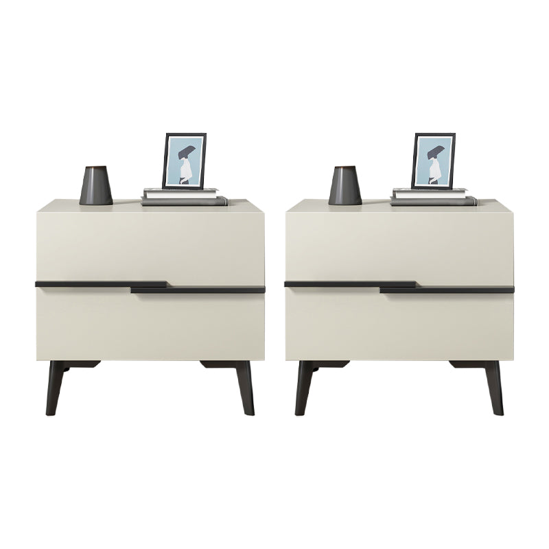 Contemporary Bed Nightstand Open Storage Night Table for Bedroom