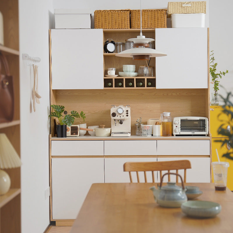 Modern Style Credenza Door Engineered Wood Sideboard for Kitchen